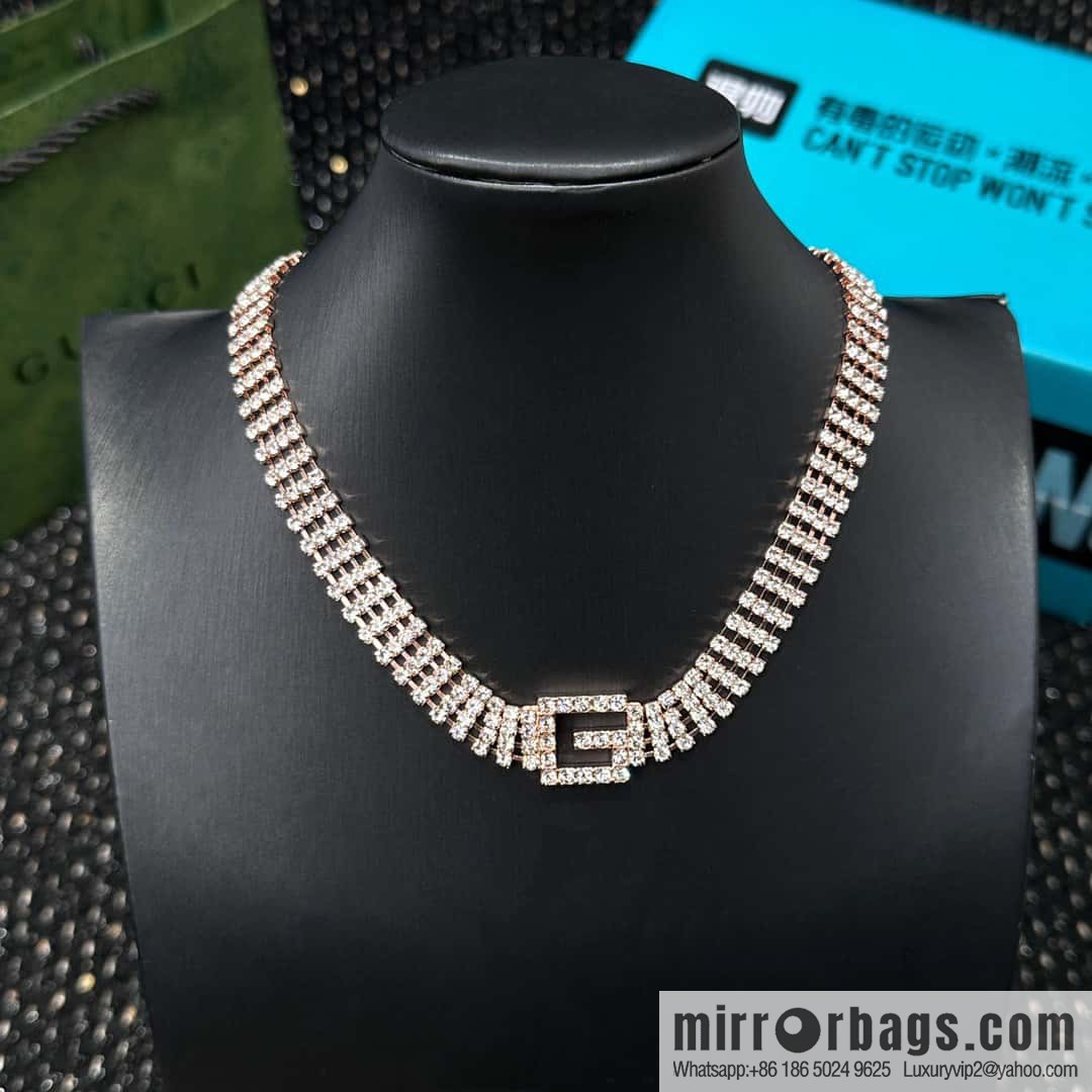 ❗️New ❗️ ☀ new Gucci Gucci G letter full diamond necklace☀