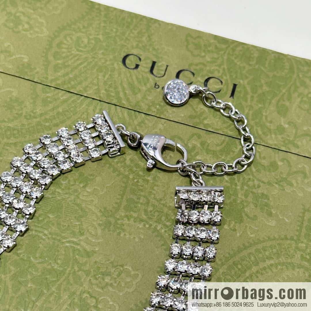 ❗️New ❗️ ☀ new Gucci Gucci G letter full diamond necklace☀