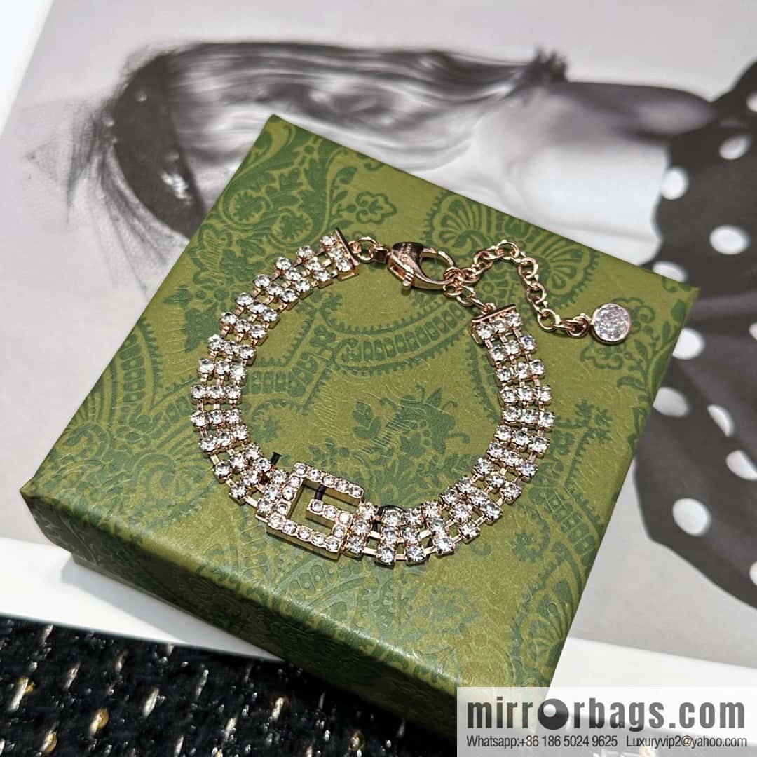 ❗️New ❗️ ☀ new Gucci Gucci G letter full diamond bracelet ☀