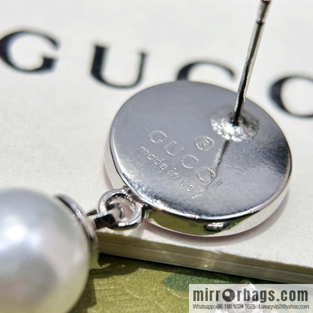 ❗️New ❗️ ☀ original order ☀ new Gucci Gucci double G pearl stud earrings☀
