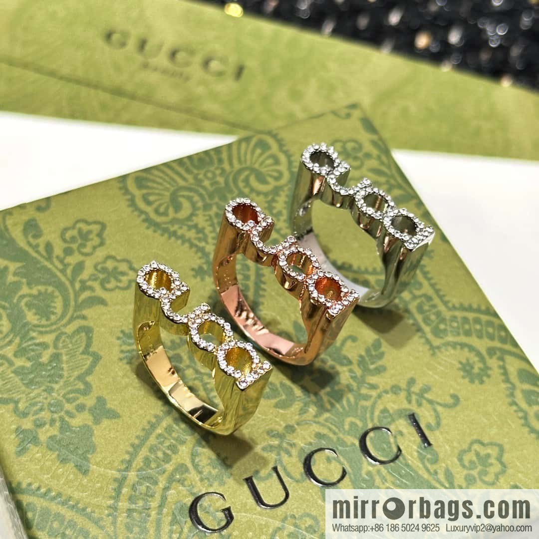 ❗️New ❗️ ☀ original order ☀ new Gucci full diamond letter ring ☀