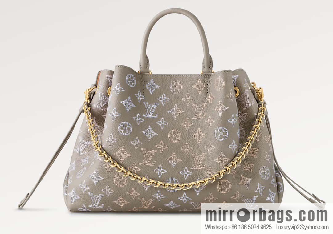 [Original single boutique] M23395 light gray, full leather shopping bag series BELLA TOTE handbag m23395 gray gradual change (cut-out)