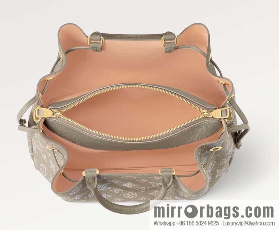 [Original single boutique] M23395 light gray, full leather shopping bag series BELLA TOTE handbag m23395 gray gradual change (cut-out)