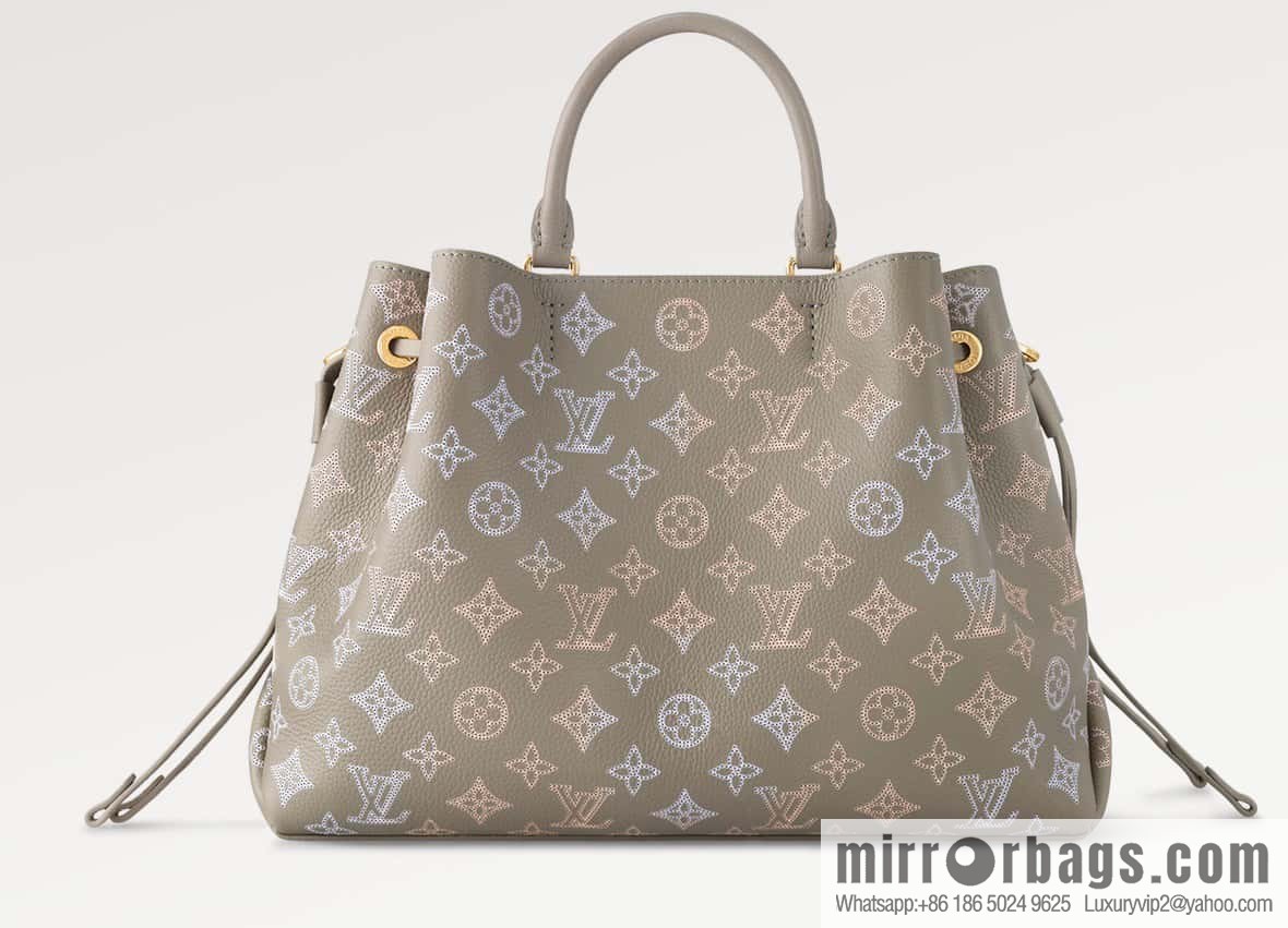 [Original single boutique] M23395 light gray, full leather shopping bag series BELLA TOTE handbag m23395 gray gradual change (cut-out)
