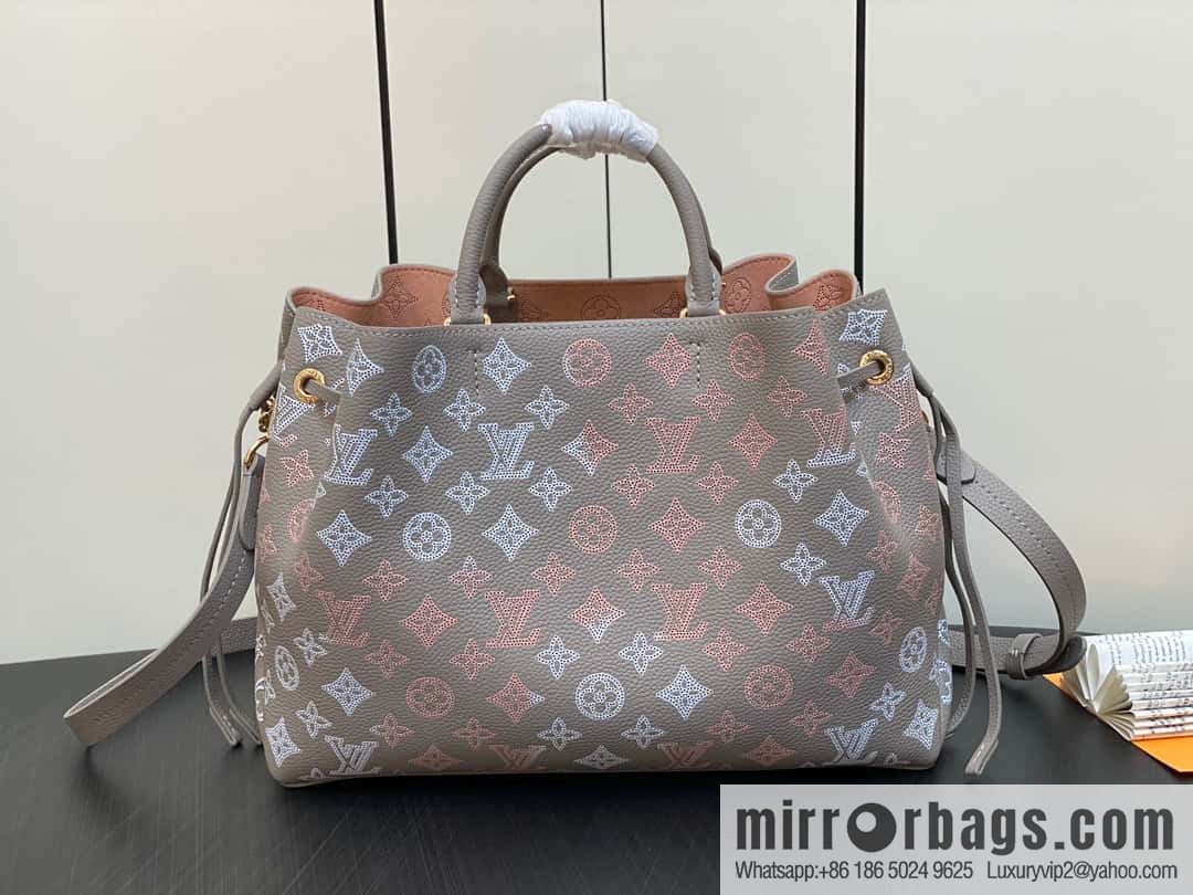 [Original single boutique] M23395 light gray, full leather shopping bag series BELLA TOTE handbag m23395 gray gradual change (cut-out)