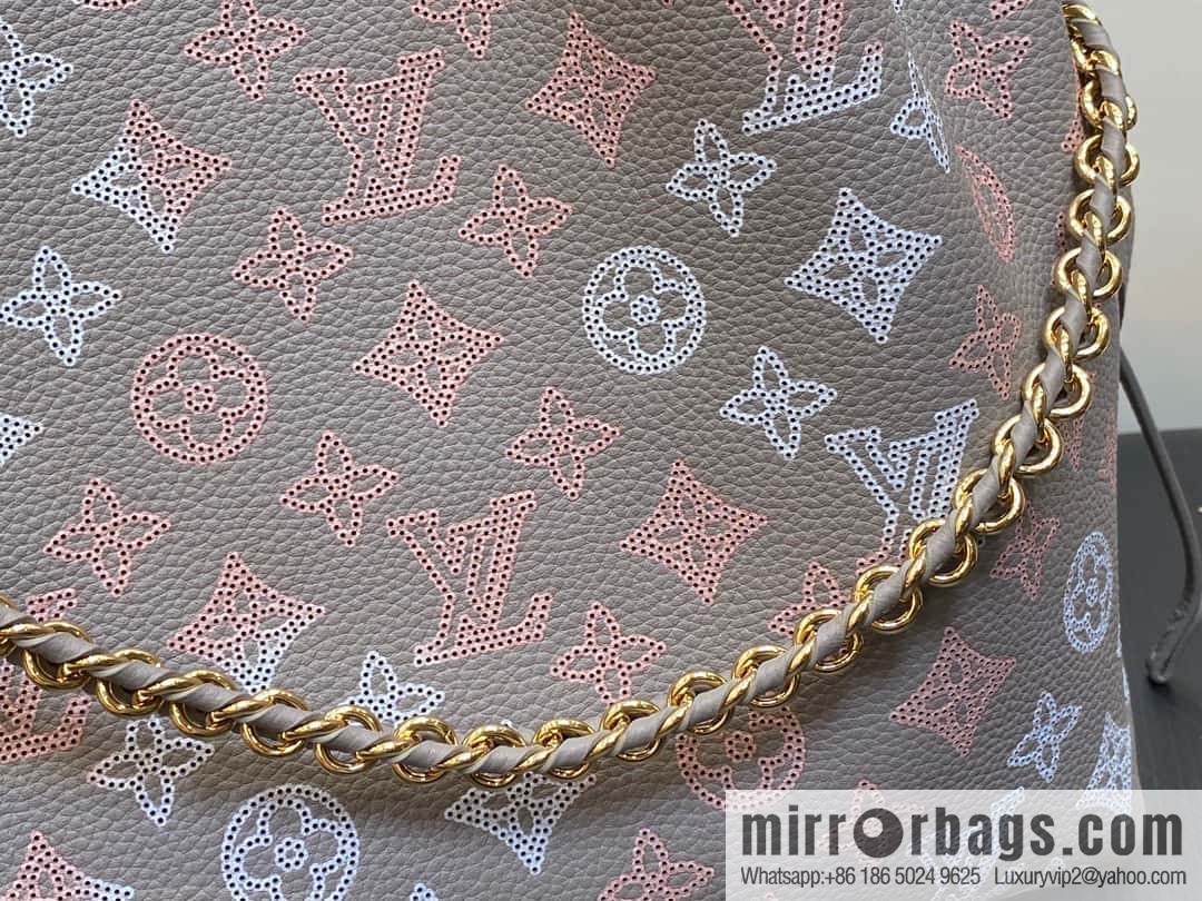 [Original single boutique] M23395 light gray, full leather shopping bag series BELLA TOTE handbag m23395 gray gradual change (cut-out)