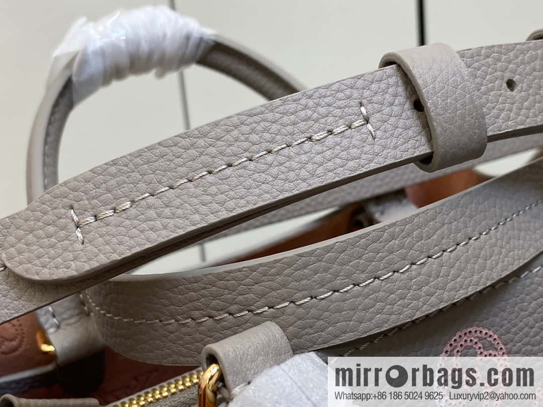 [Original single boutique] M23395 light gray, full leather shopping bag series BELLA TOTE handbag m23395 gray gradual change (cut-out)