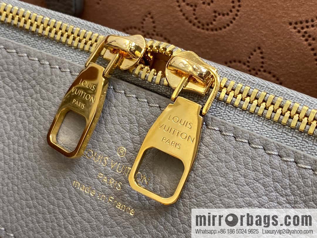 [Original single boutique] M23395 light gray, full leather shopping bag series BELLA TOTE handbag m23395 gray gradual change (cut-out)