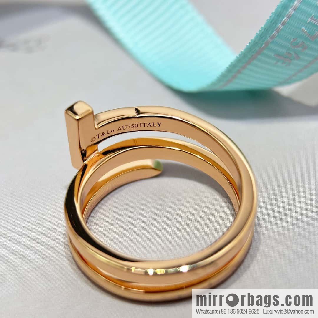 ☀️Three Ring ☀️ Tiffany & Co, Classic T Series, Three Ring Double T Ring ☀️