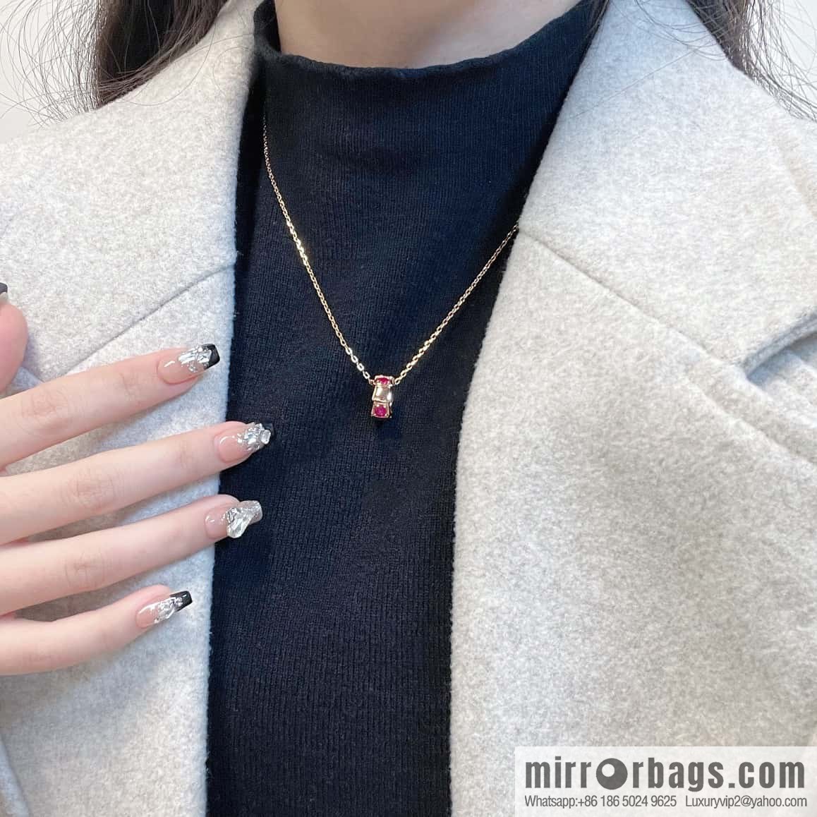 ☀BVLGARI SERPENTI Snake Bone Snake Necklace  ☀️