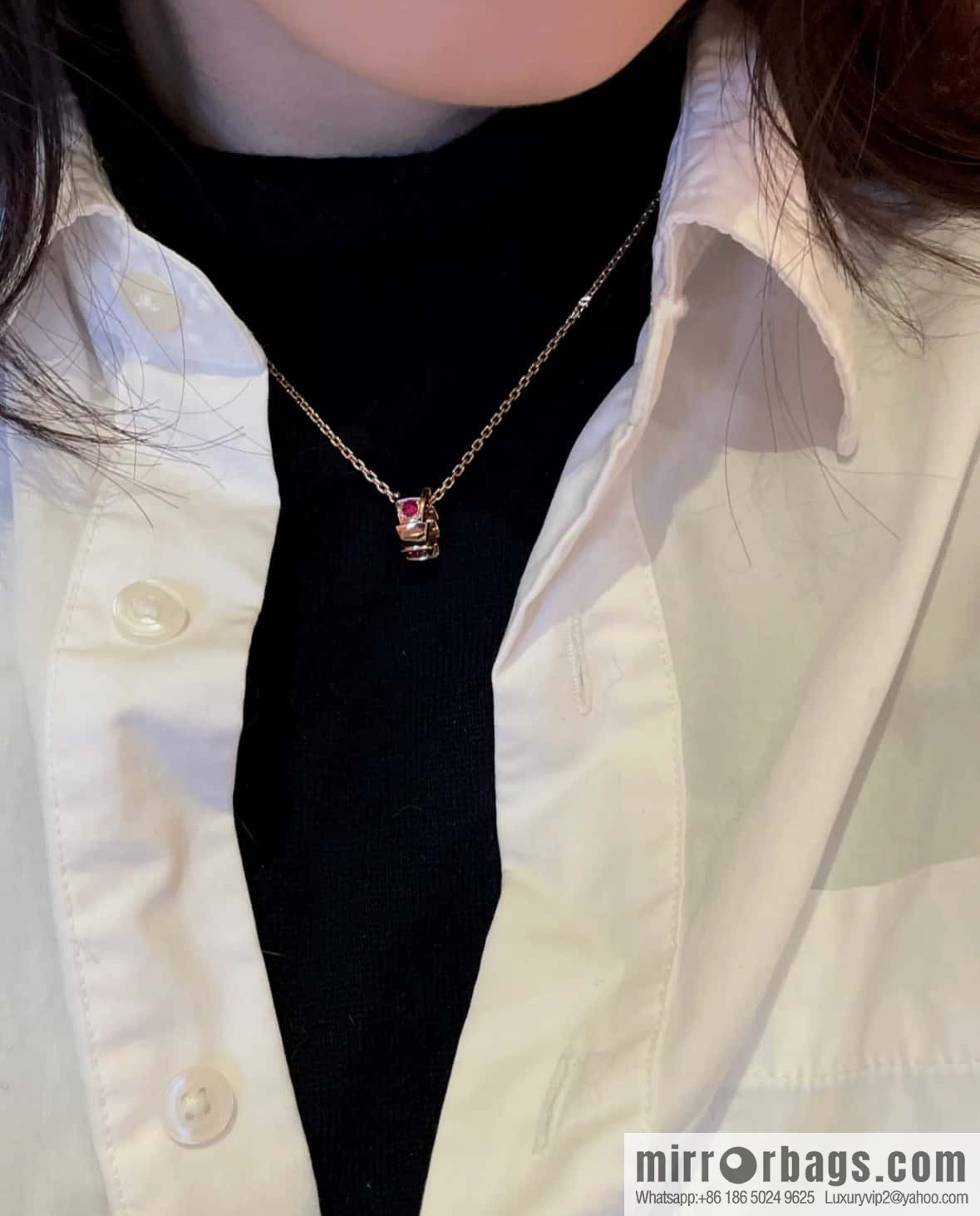 ☀BVLGARI SERPENTI Snake Bone Snake Necklace  ☀️