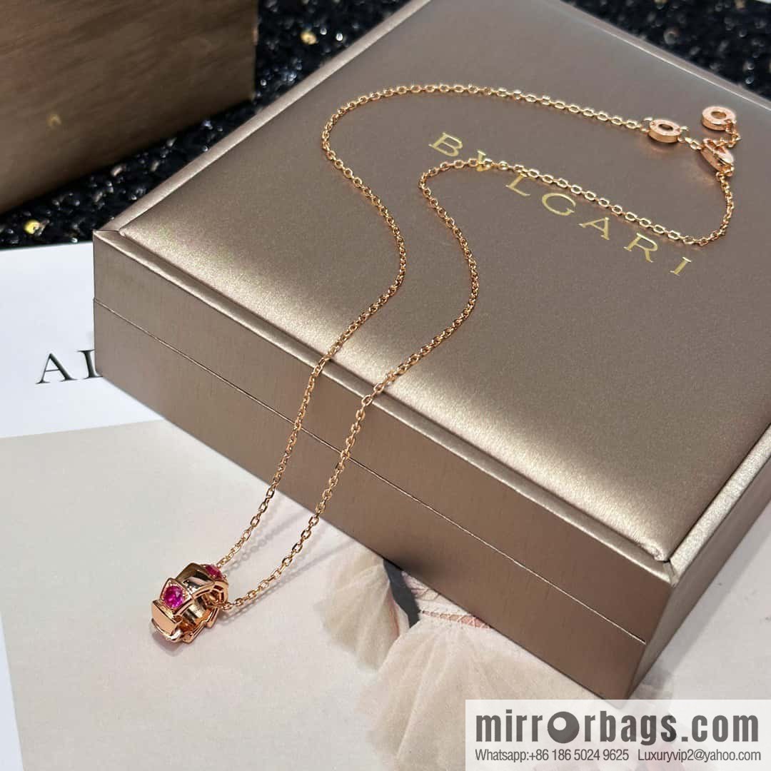 ☀BVLGARI SERPENTI Snake Bone Snake Necklace  ☀️