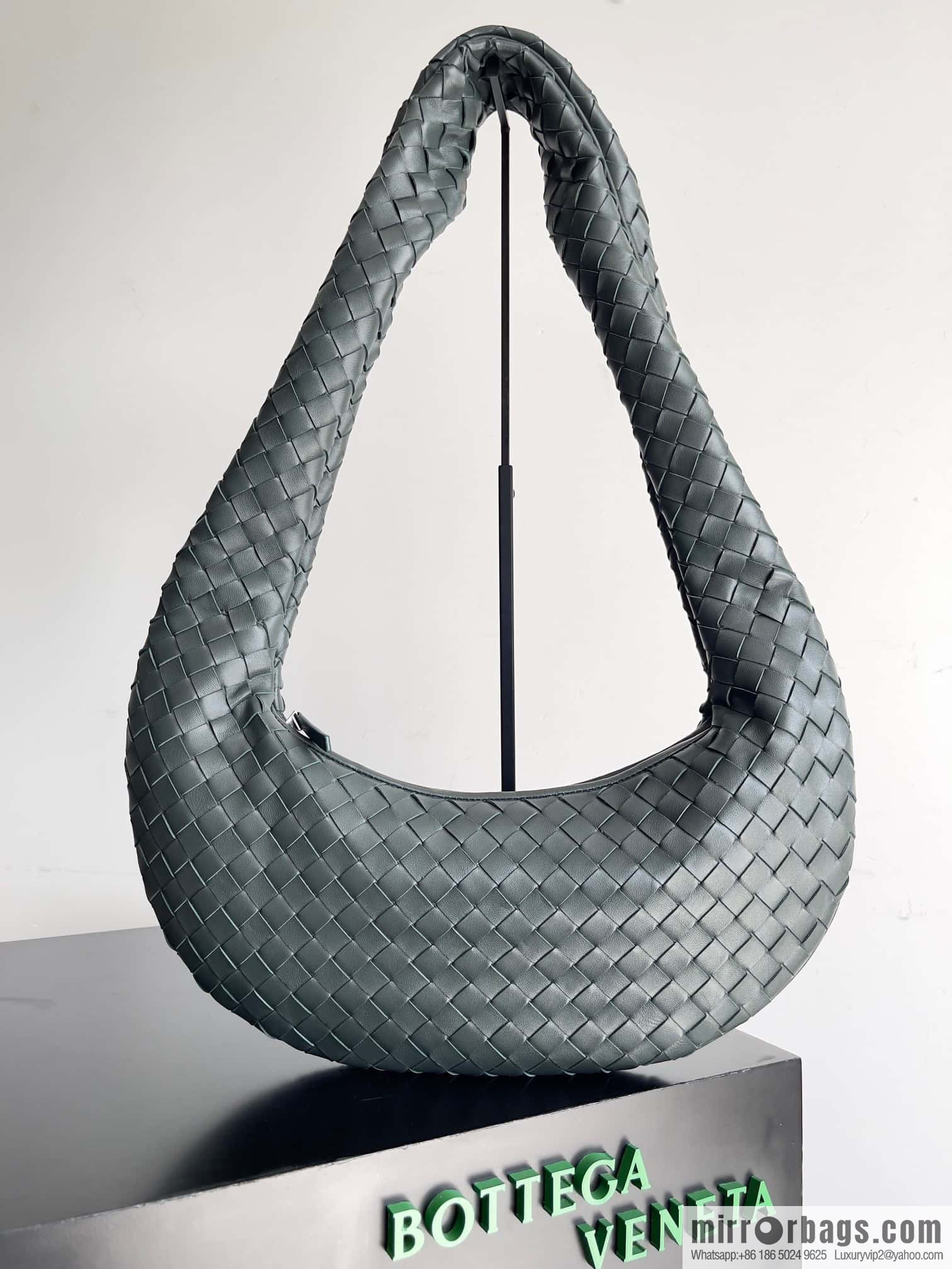 #Bv early autumn new Buddy shoulder bag Jodie Foster edge bag, dark green