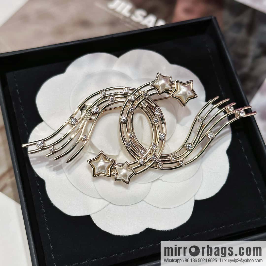❗️New ❗️ Chanel brooch ☀️ new ☑️ Chanel pentagram ⭐ comet brooch ☀️