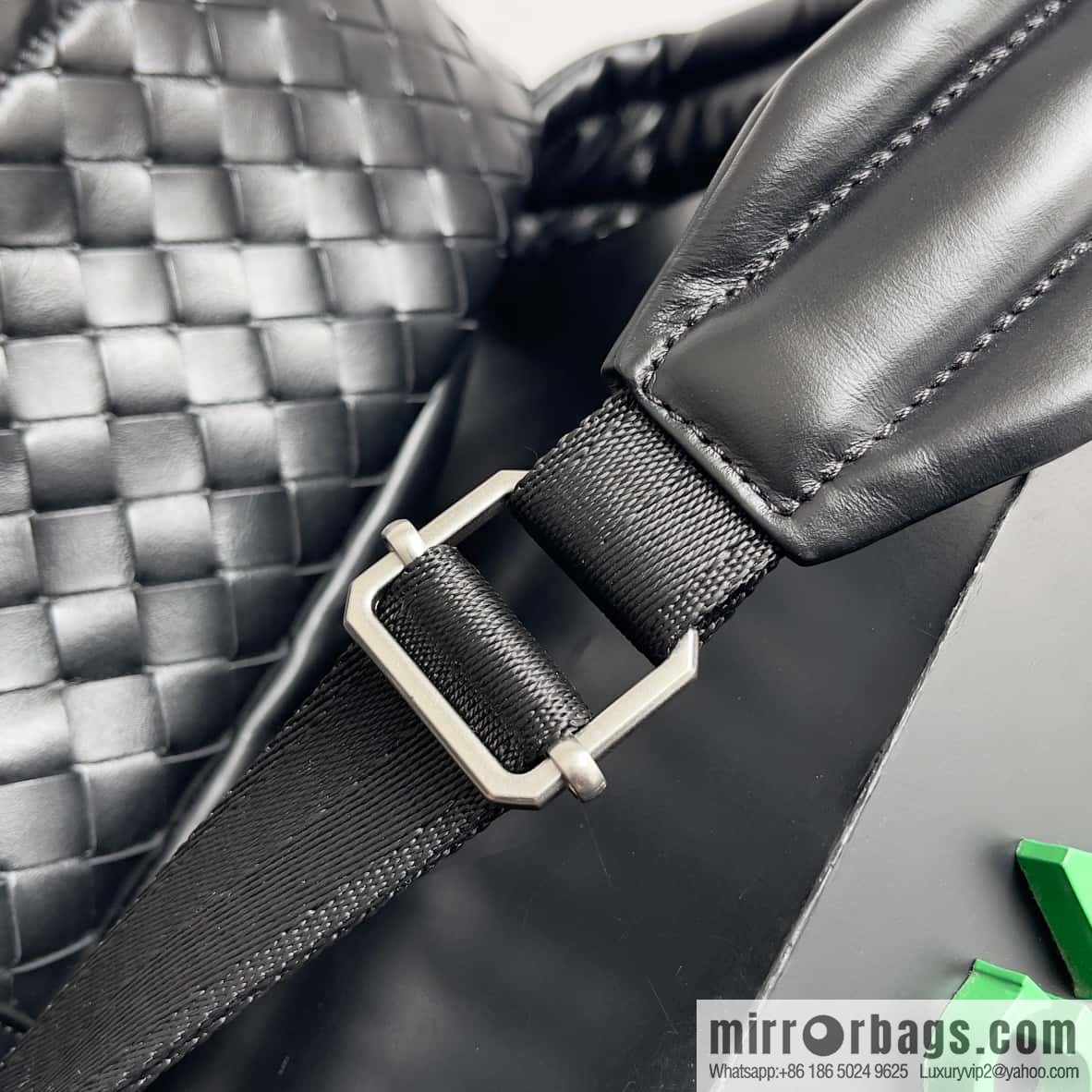 Large~ BV new woven backpack model number: 730732 black