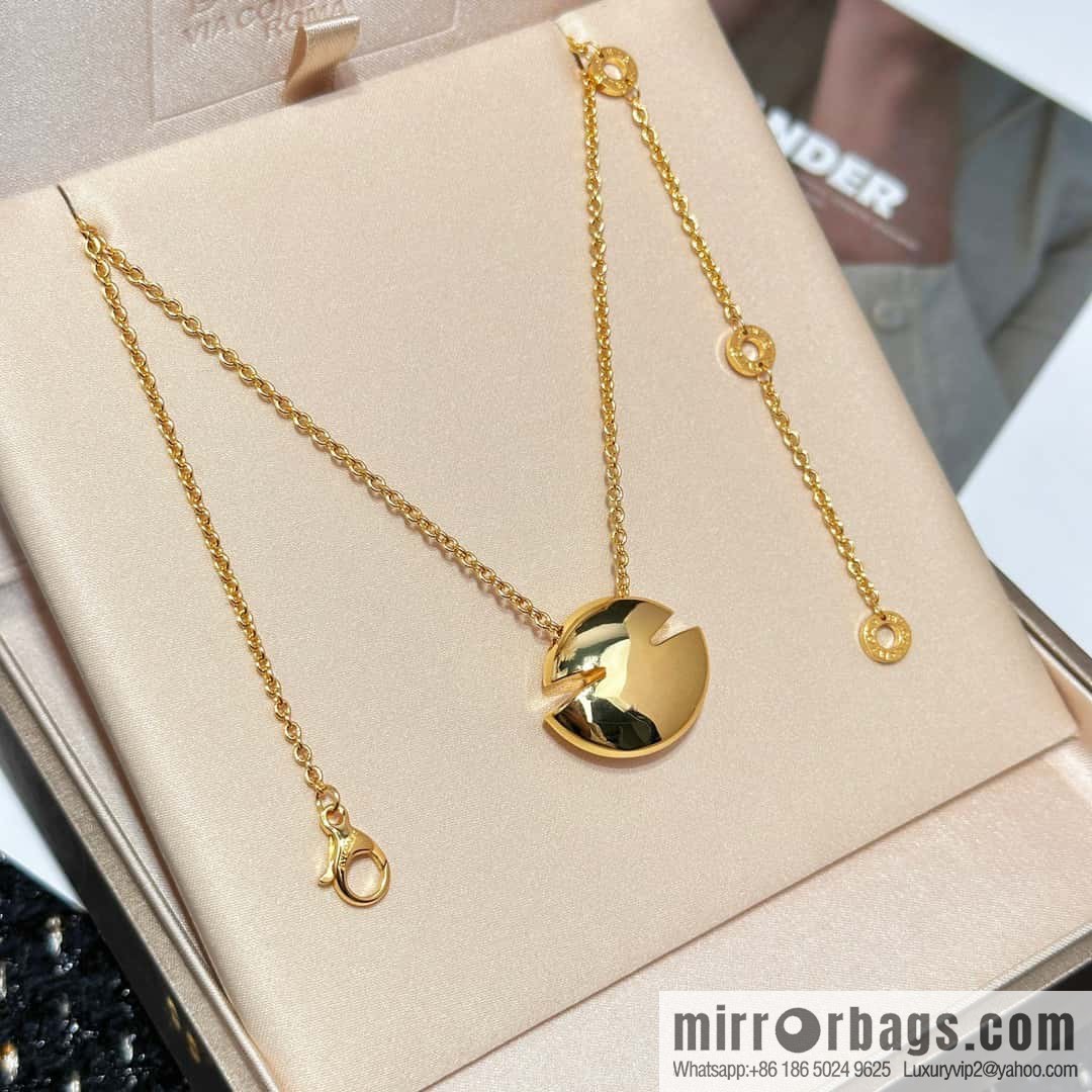 ❗New ❗ ☀ Original ☀ BVLGARI CABOCHON Glossy Oval Egg Necklace ☀