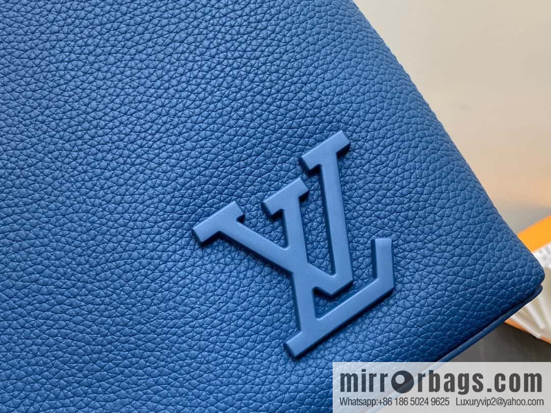 [Original single boutique] M69837 dark blue, full leather clutch bag series iPad clutch bag M81375 military green M69837 black M69837 gray M82270 blue