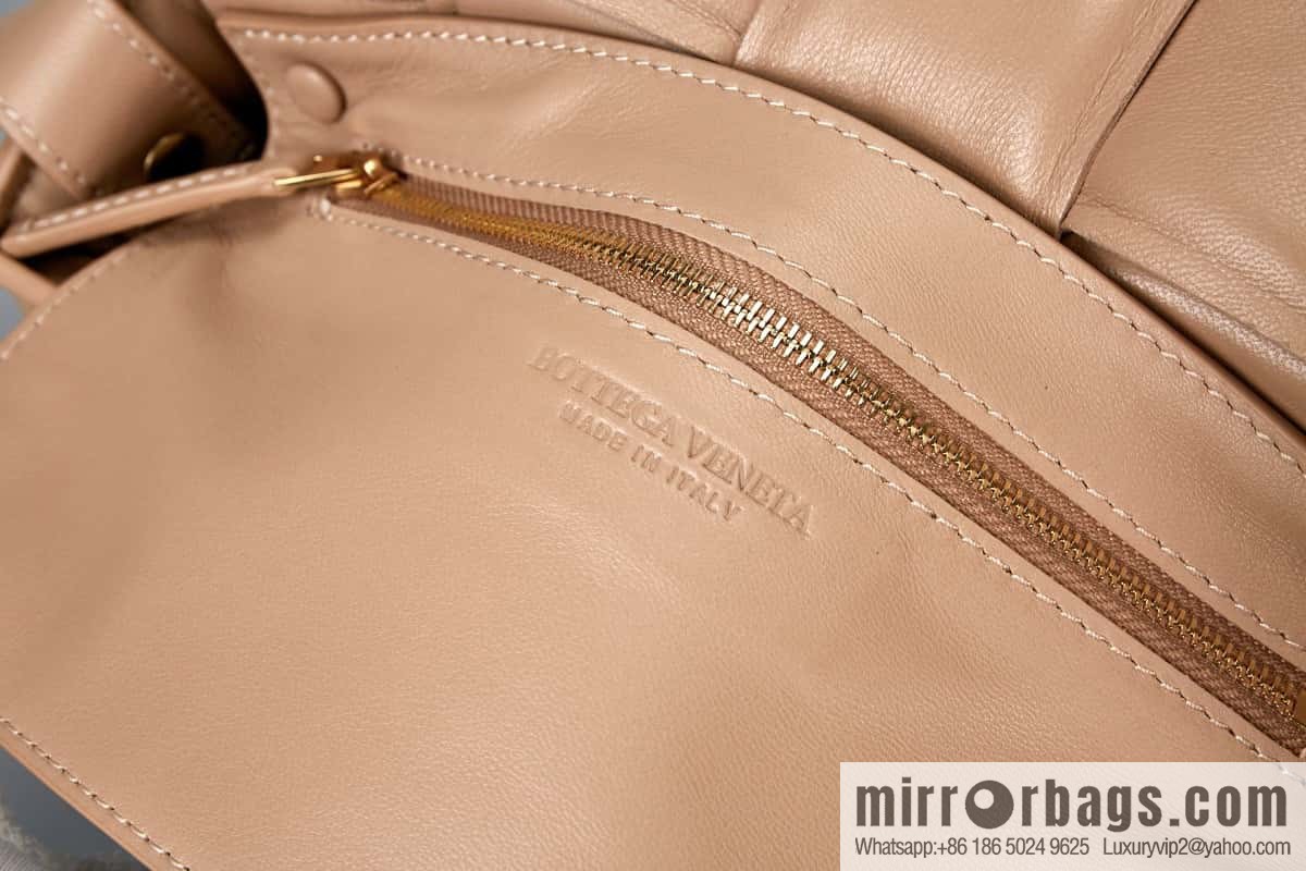 Bottega Veneta Padded Cassette Bag Model; 591970 BV Cassette Pillow Bag, Milk Tea Color