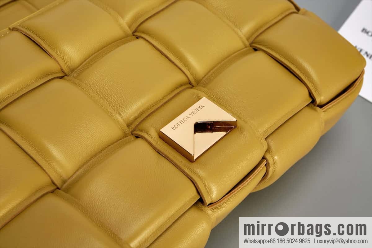 Bottega Veneta Padded Cassette Bag Model; 591970 BV Cassette Pillow Bag, Corn Yellow