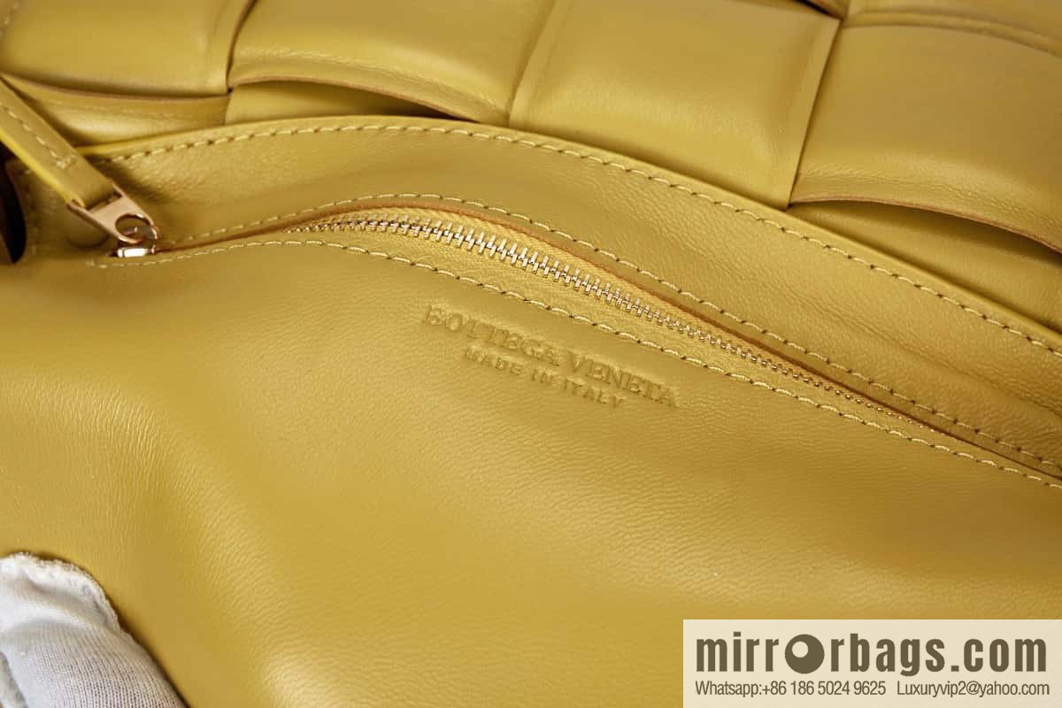 Bottega Veneta Padded Cassette Bag Model; 591970 BV Cassette Pillow Bag, Corn Yellow
