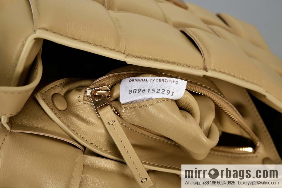 Bottega Veneta Padded Cassette Bag Model; 591970 BV Cassette Pillow Bag, Cassava Color