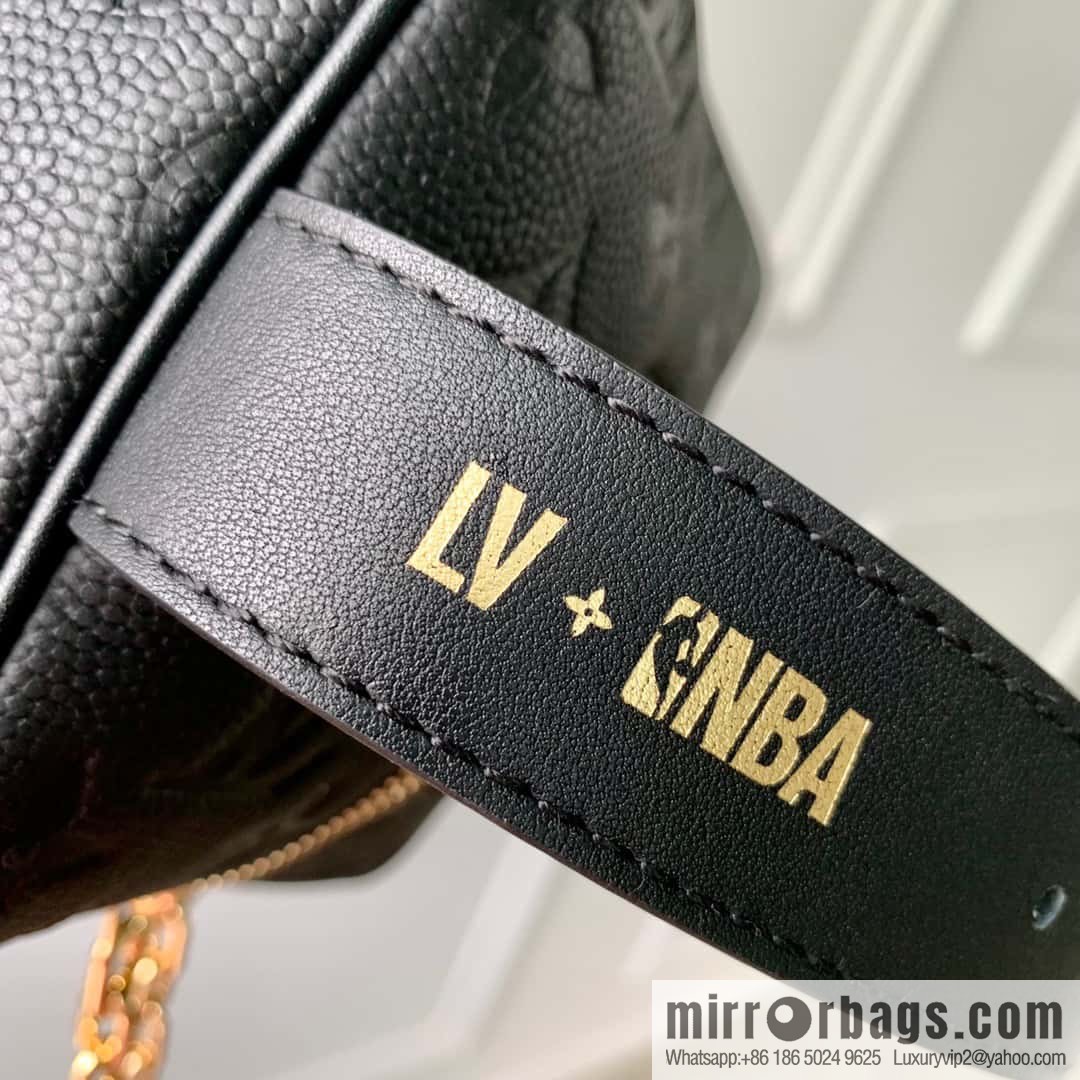 M58515 black clutch bag Cloakroom Dopp Kit handbag LVxNBA SEASON 2 capsule series