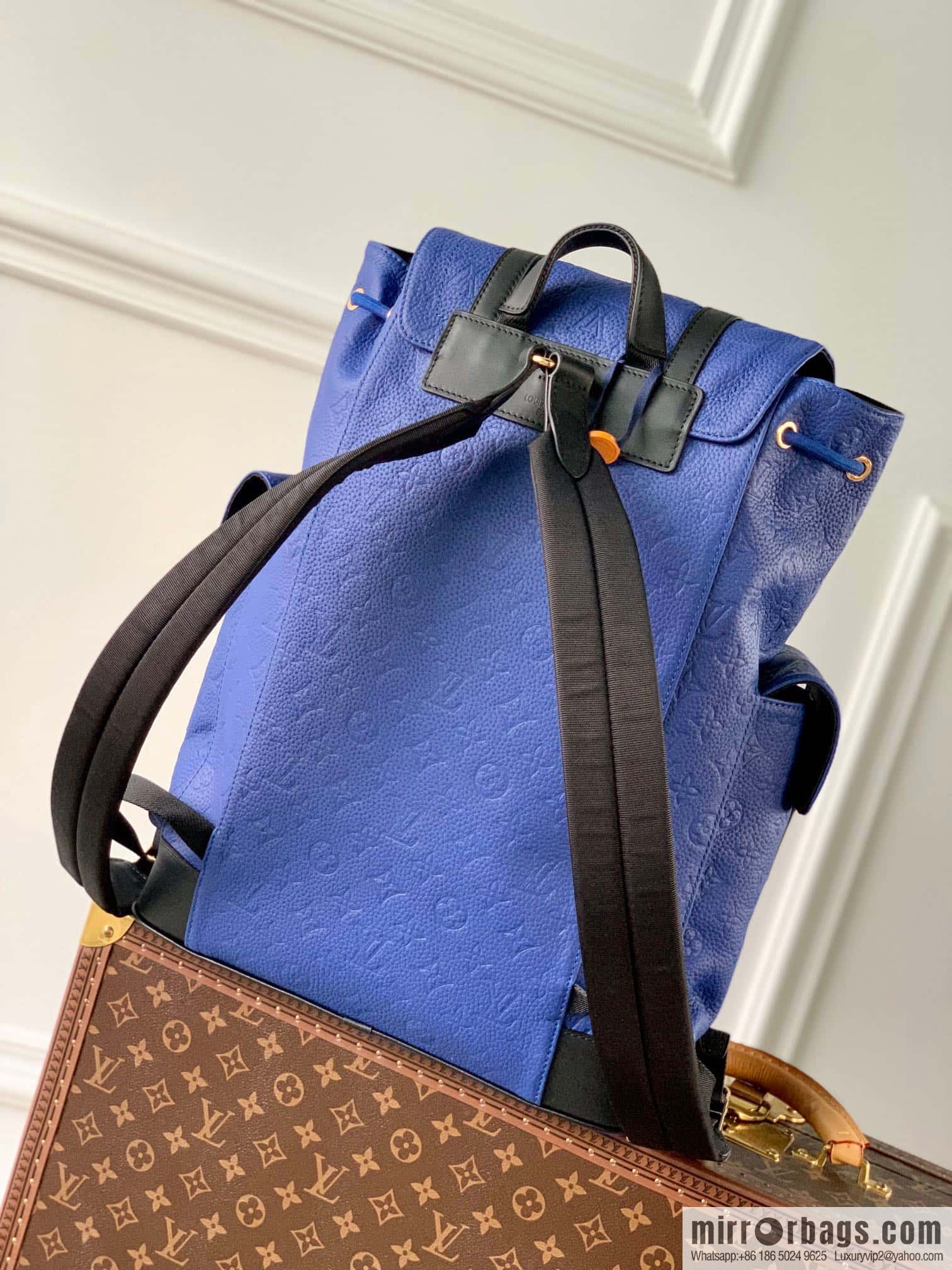 M21104 Blue Louis Vuitton and NBA launch Christopher medium backpack