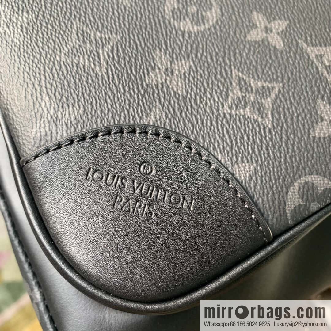 M45335 Black Flower Dean backpack Monogram Macassar backpack