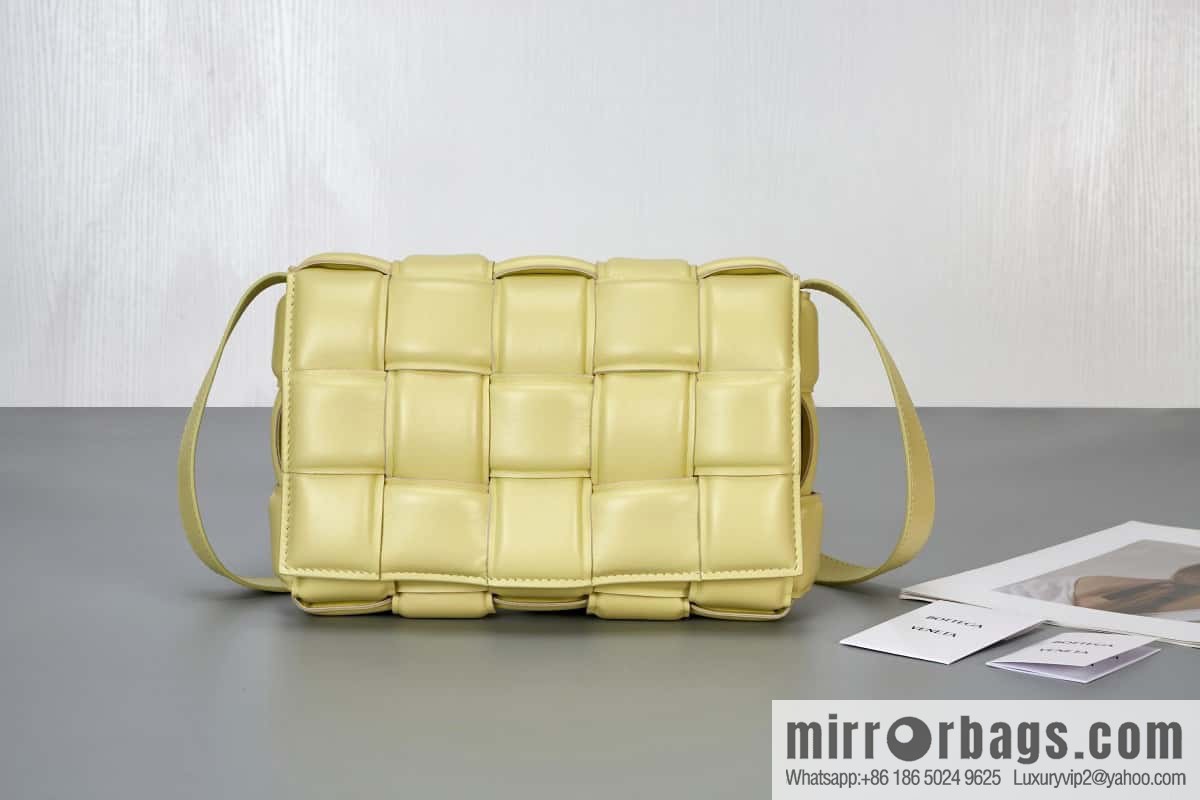Bottega Veneta Padded Cassette Bag Model; 591970 BV Cassette Pillow Bag, Ice Cream Color
