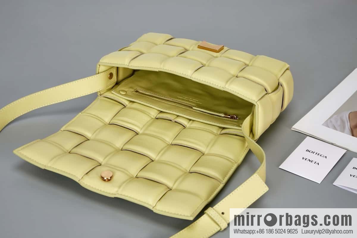 Bottega Veneta Padded Cassette Bag Model; 591970 BV Cassette Pillow Bag, Ice Cream Color