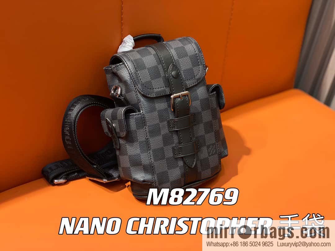 [Original order boutique] M82769 Haige, men's bag mini backpack series, autumn and winter new NANO CHRISTOPHER handbag Christopher backpack M82769