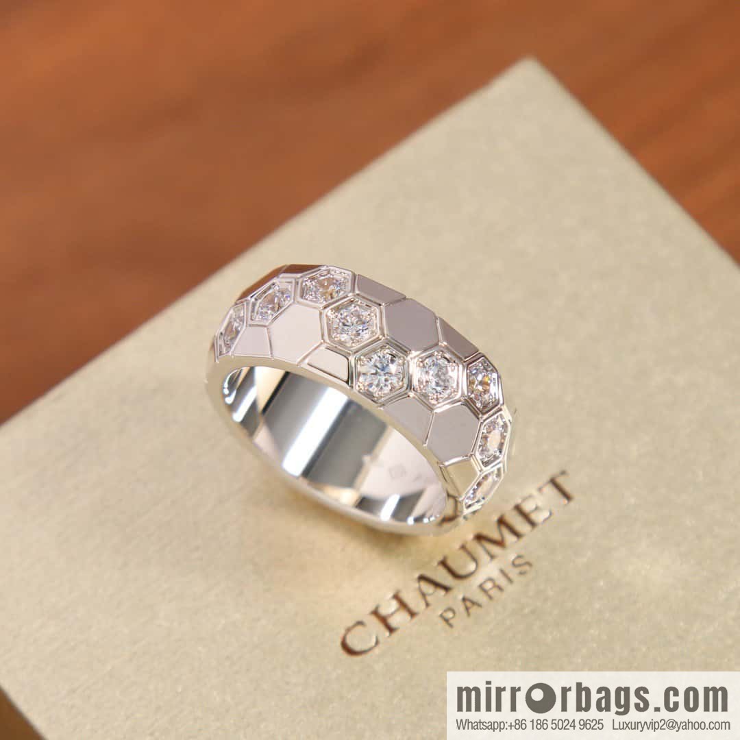 ❗️New ❗️ ☀️ CHAUMET BEE MY LOVE Love • Nest series wide version honeycomb ring ☀️ US size 678