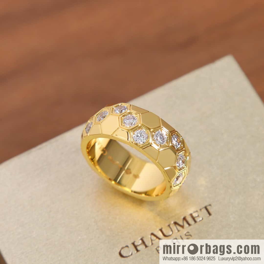 ❗️New ❗️ ☀️ CHAUMET BEE MY LOVE Love • Nest series wide version honeycomb ring ☀️ US size 678