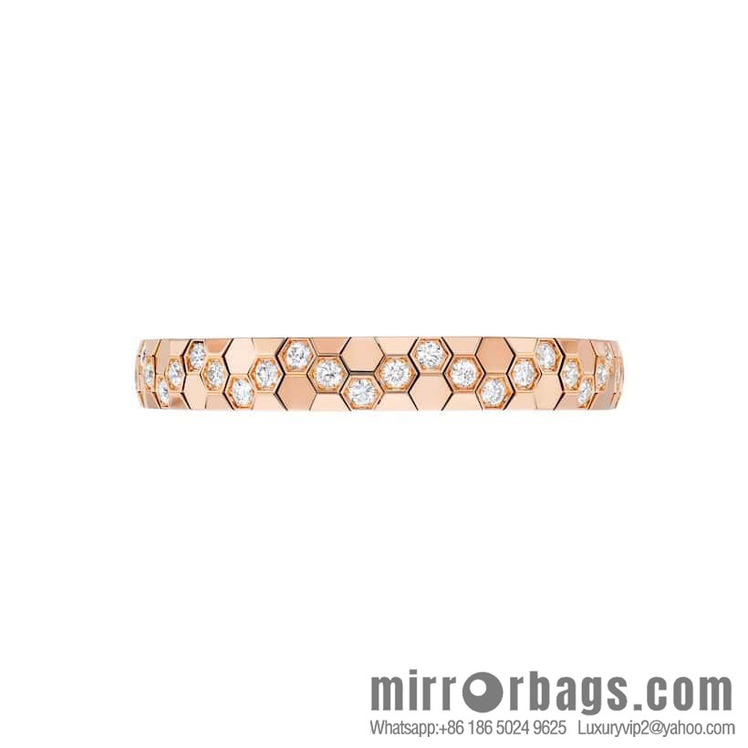 ❗️New ❗️ ☀️ CHAUMET BEE MY LOVE Love Nest Series Wide Edition Honeycomb Bracelet Bracelet ☀️