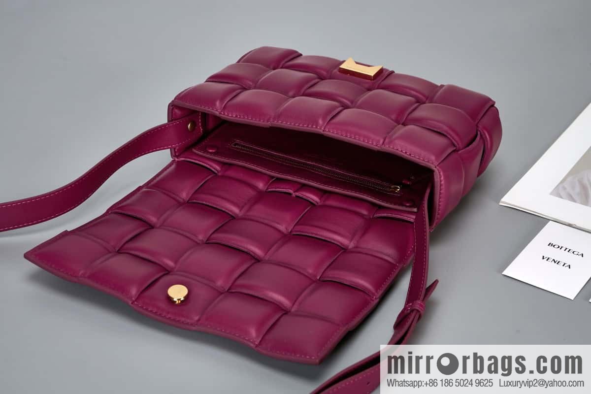 Bottega Veneta Padded Cassette Bag Model; 591970 BV Cassette Pillow Bag, Cinnabar Red