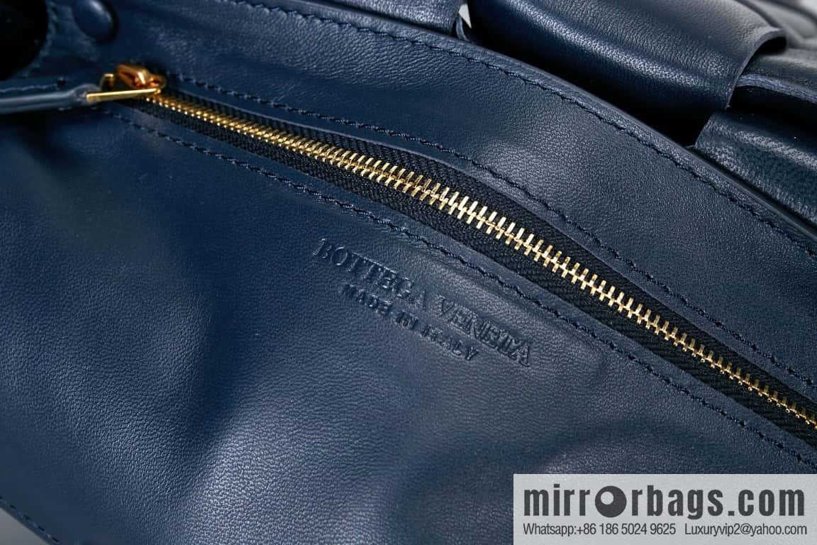 Bottega Veneta Padded Cassette Bag Model; 591970 BV Cassette Pillow Bag, Dark Blue