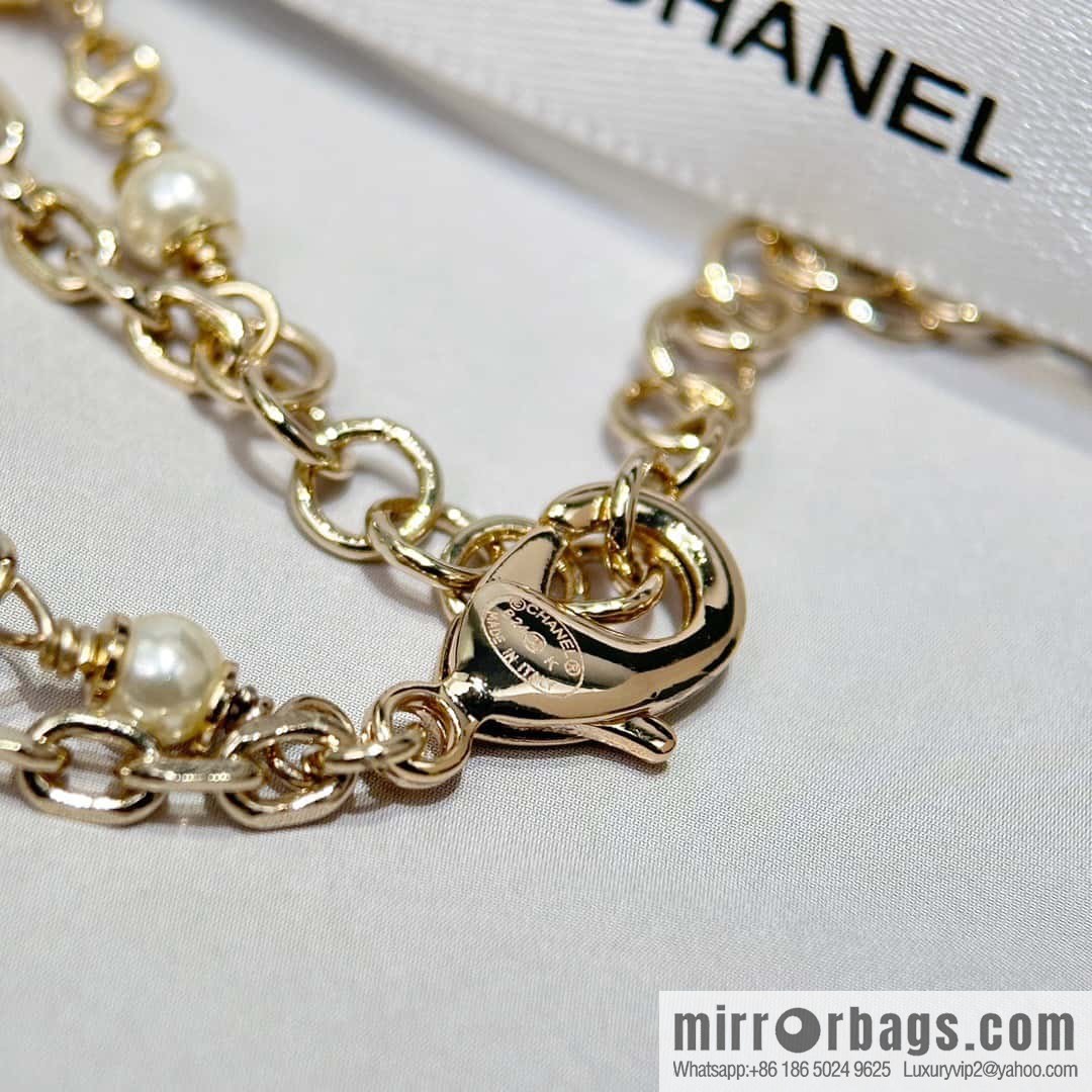 ❗️New ❗️☀️ New ☑️ Chanel Double Pearl Star ⭐ Necklace ☀️