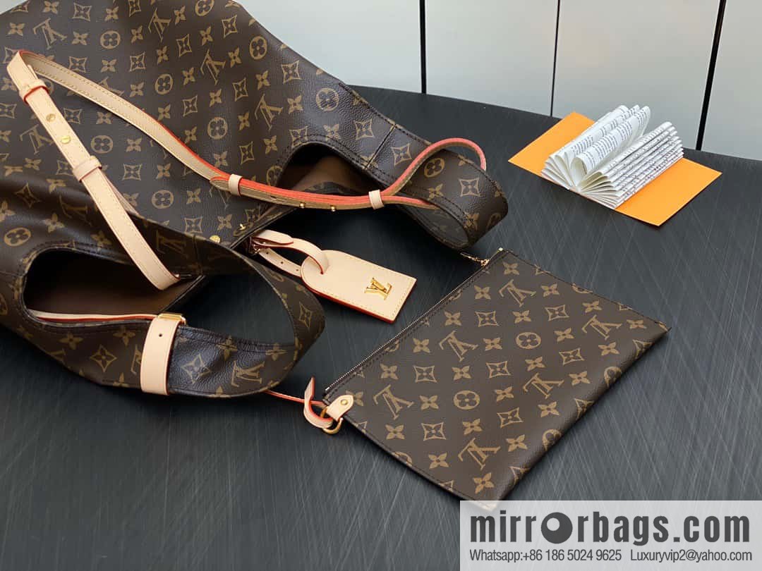 [Original single boutique] M46817 monogram shopping bag series, new ATLANTIS large handbag in autumn and winter