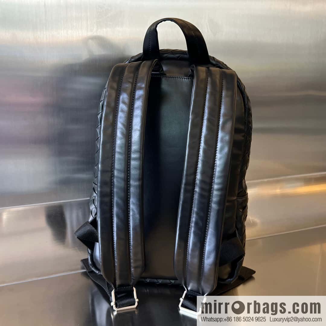 #Bv new men's backpack 730728 classic woven backpack model number: 730728 black