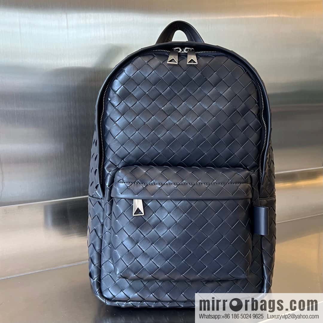#Bv new men's backpack 730728 classic woven backpack model number: 730728 dark blue