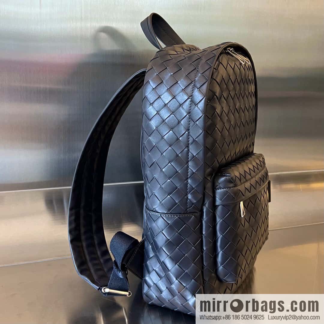 #Bv new men's backpack 730728 classic woven backpack model number: 730728 dark blue