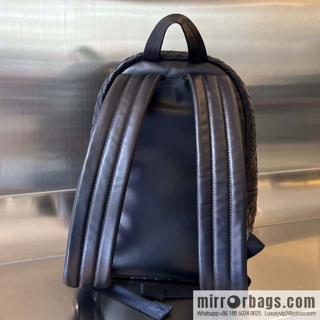 #Bv new men's backpack 730728 classic woven backpack model number: 730728 dark blue
