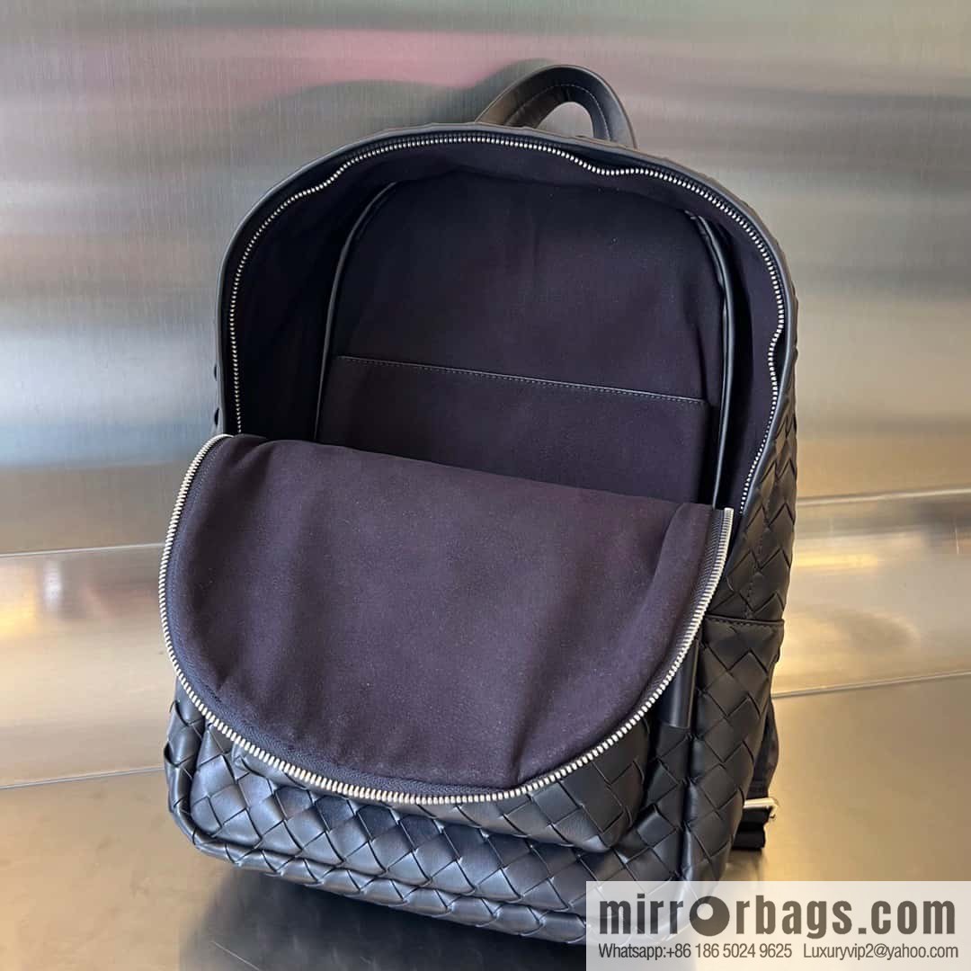 #Bv new men's backpack 730728 classic woven backpack model number: 730728 dark blue