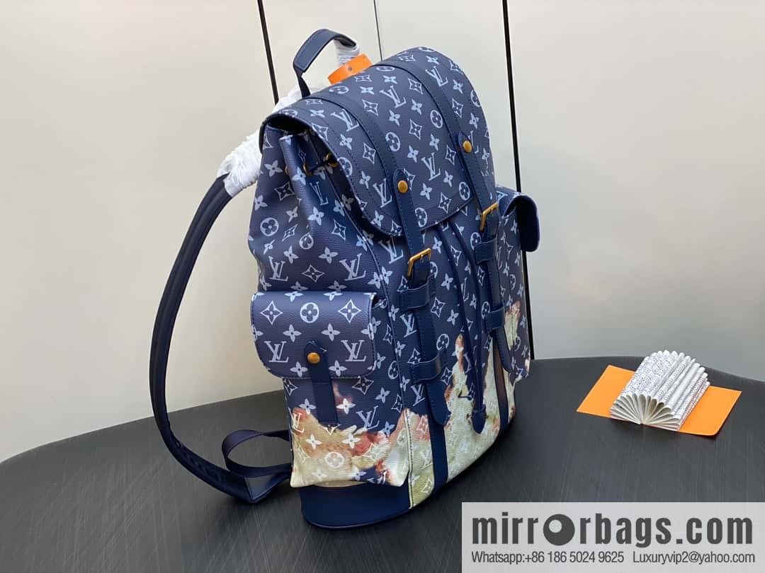 [Original Boutique items] M46805 blue backpack series Christopher small backpack M41379