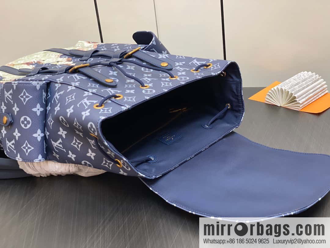 [Original Boutique items] M46805 blue backpack series Christopher small backpack M41379
