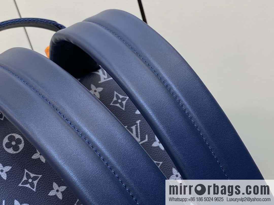 M23905 Blue flame backpack Discovery backpack M46553 monogram flame rose silk screen side double bag men's backpack backpack