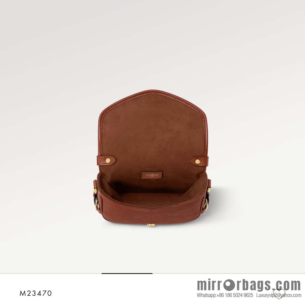 [Original order boutique] M23470 dark brown M23471 caramel M23469 epi saddle bag series SAUMUR BB handbag