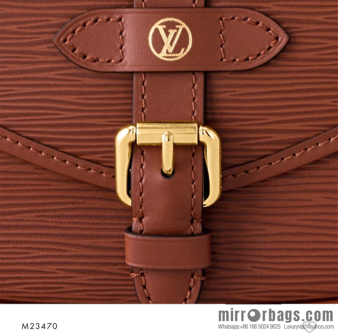 [Original order boutique] M23470 dark brown M23471 caramel M23469 epi saddle bag series SAUMUR BB handbag