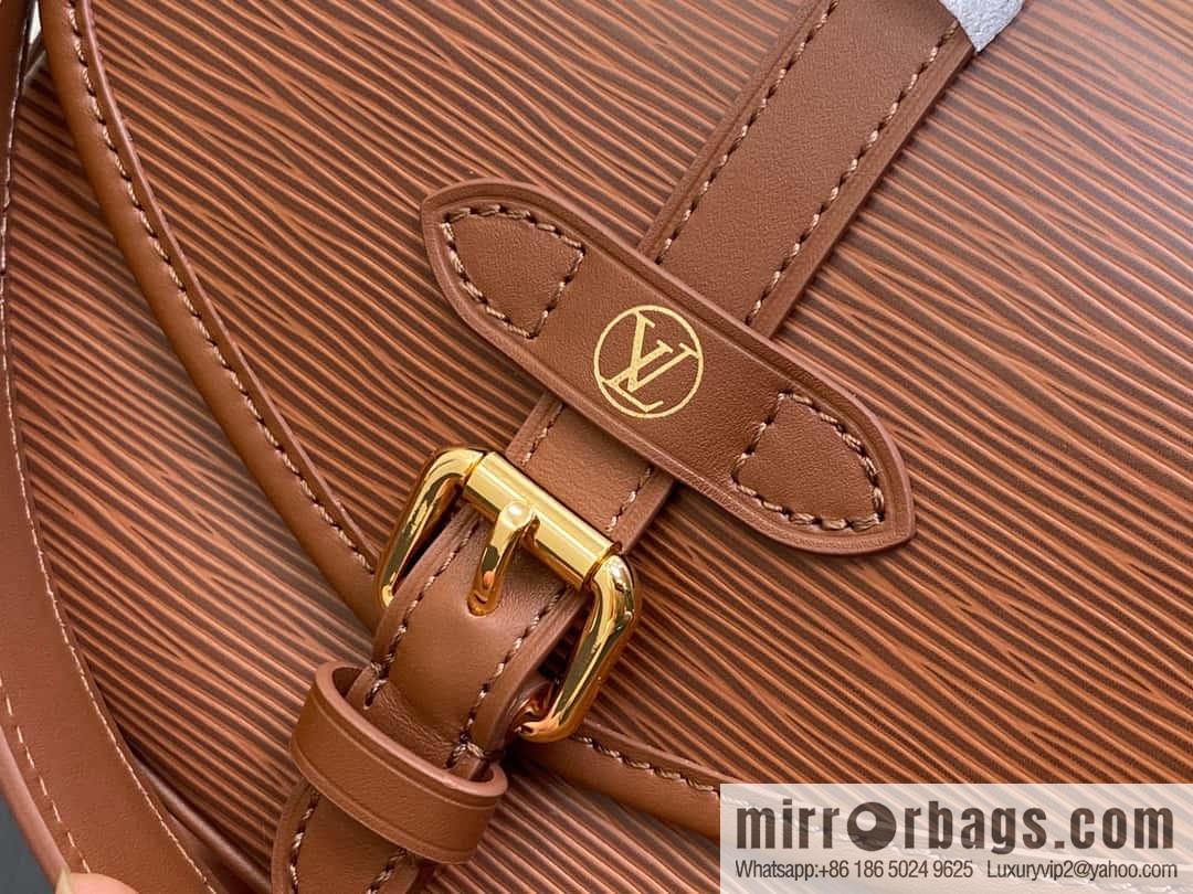 [Original order boutique] M23470 dark brown M23471 caramel M23469 epi saddle bag series SAUMUR BB handbag