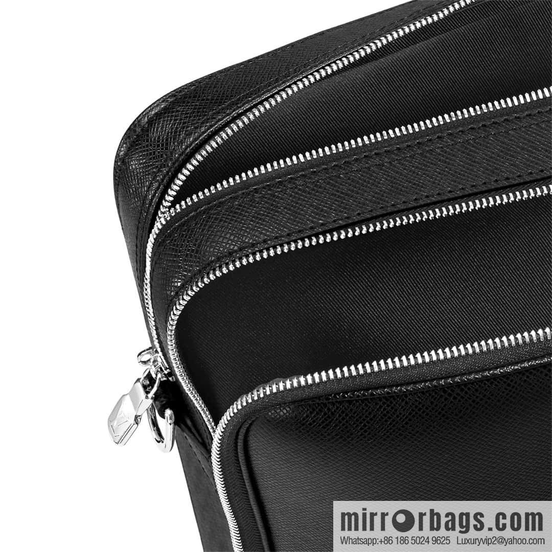[Original order boutique] M30967 black full leather cross pattern briefcase series, this Voyage large briefcase